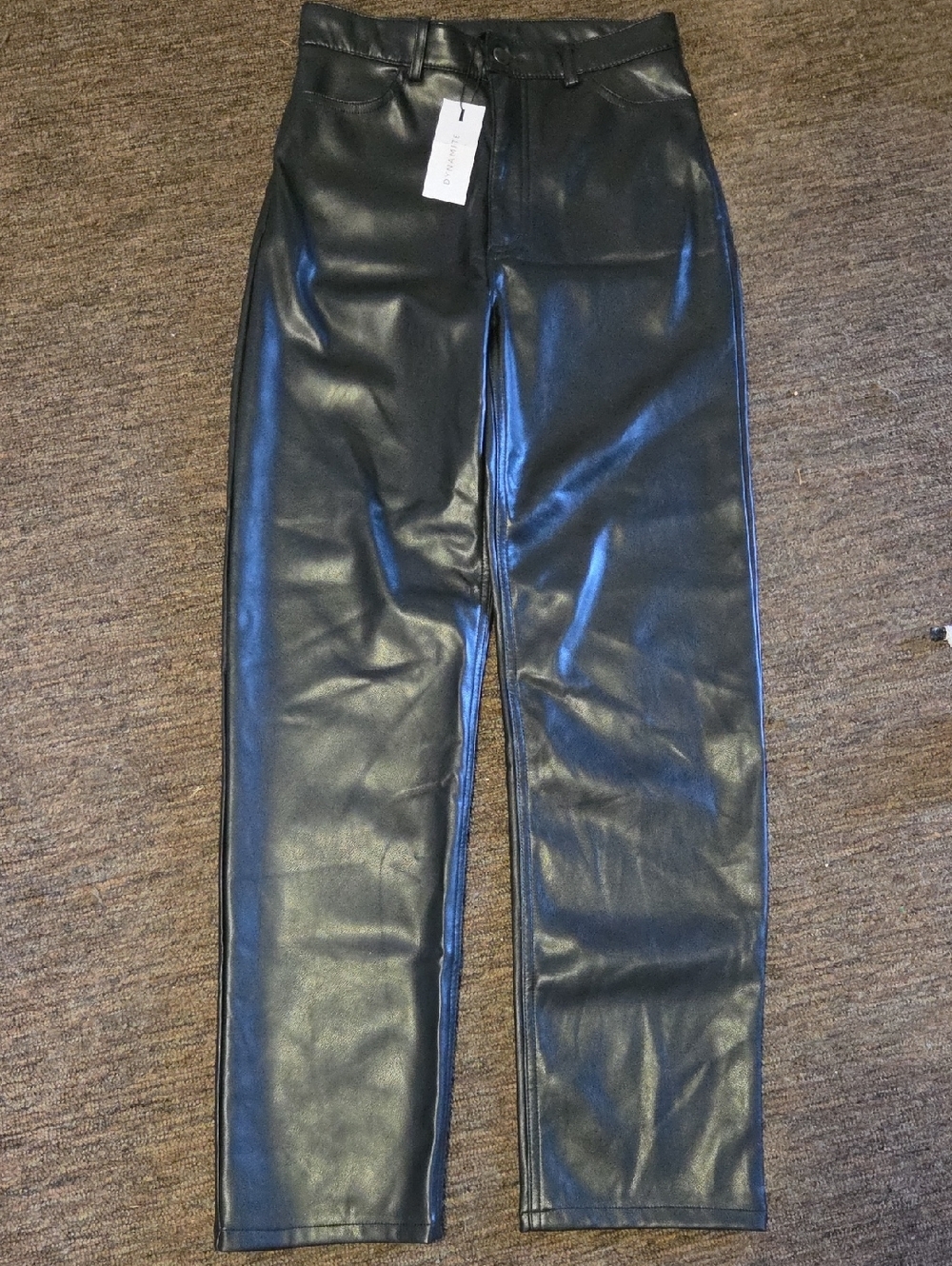 Dynamite Black Faux Leather Pants